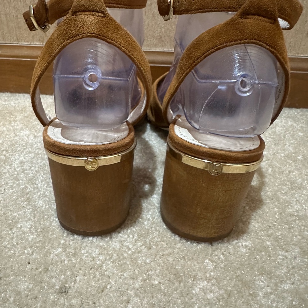Lousie Et Cie Brown Suede Slingback Heeled Sandals Size‎ 8.5 - Picture 4 of 9